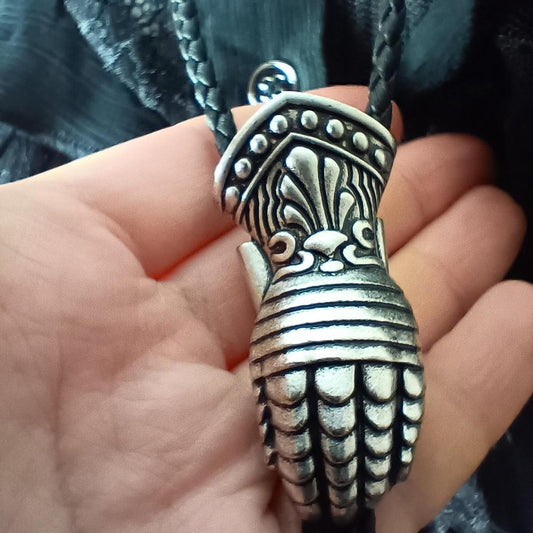 Medieval Gauntlet Bolo Tie