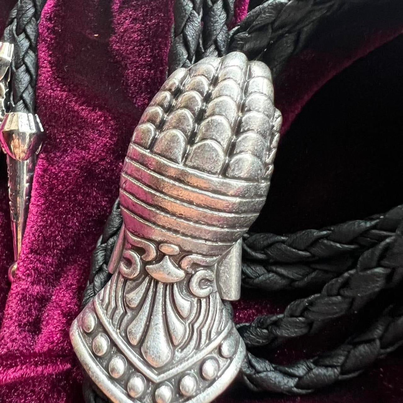 Medieval Gauntlet Bolo Tie
