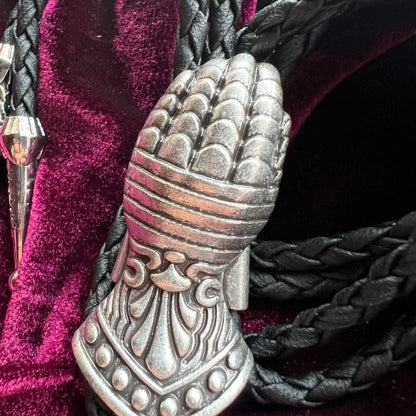 Medieval Gauntlet Bolo Tie