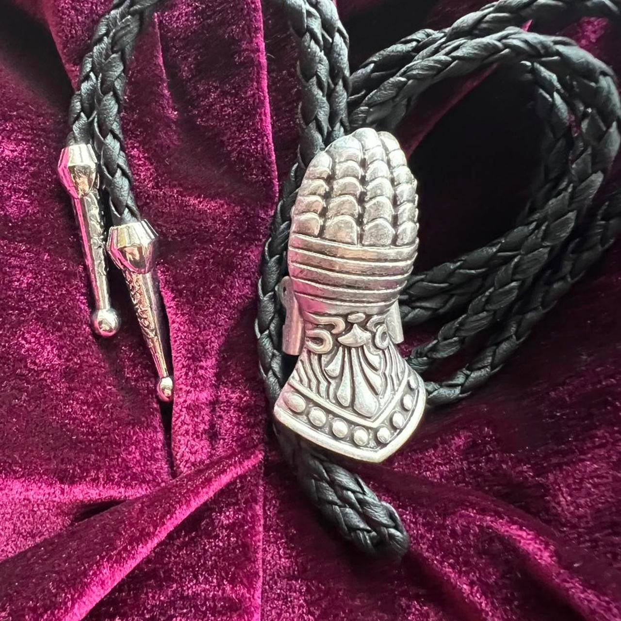Medieval Gauntlet Bolo Tie