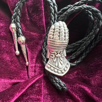 Medieval Gauntlet Bolo Tie