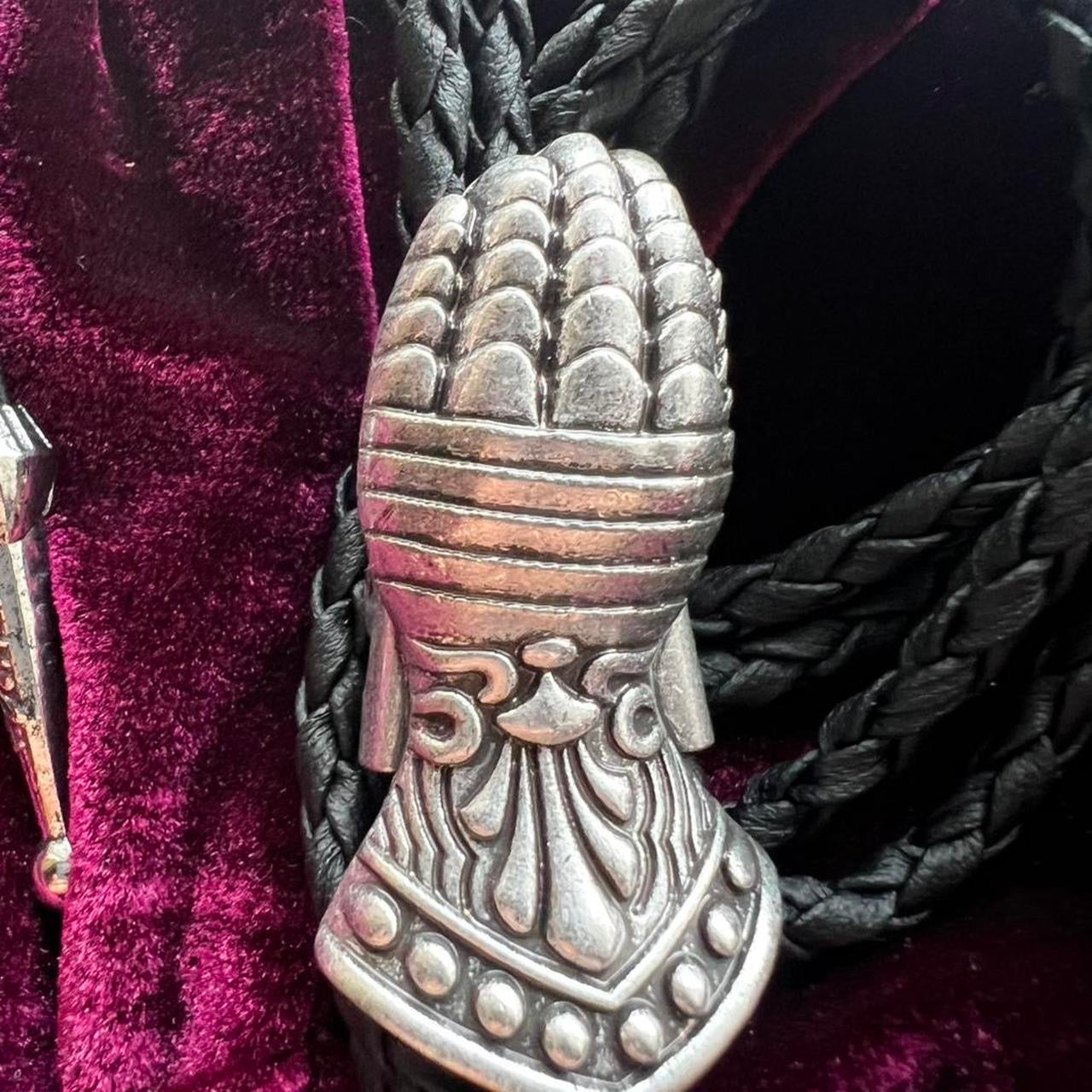 Medieval Gauntlet Bolo Tie