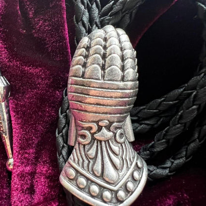 Medieval Gauntlet Bolo Tie
