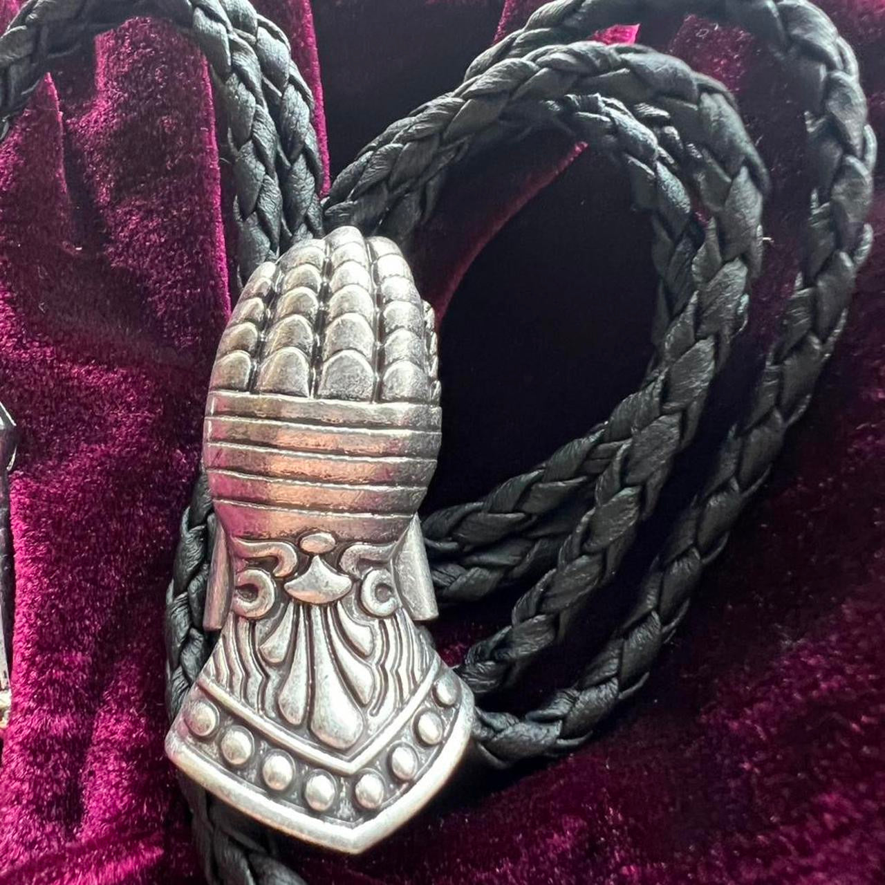 Medieval Gauntlet Bolo Tie