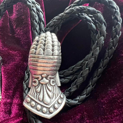 Medieval Gauntlet Bolo Tie