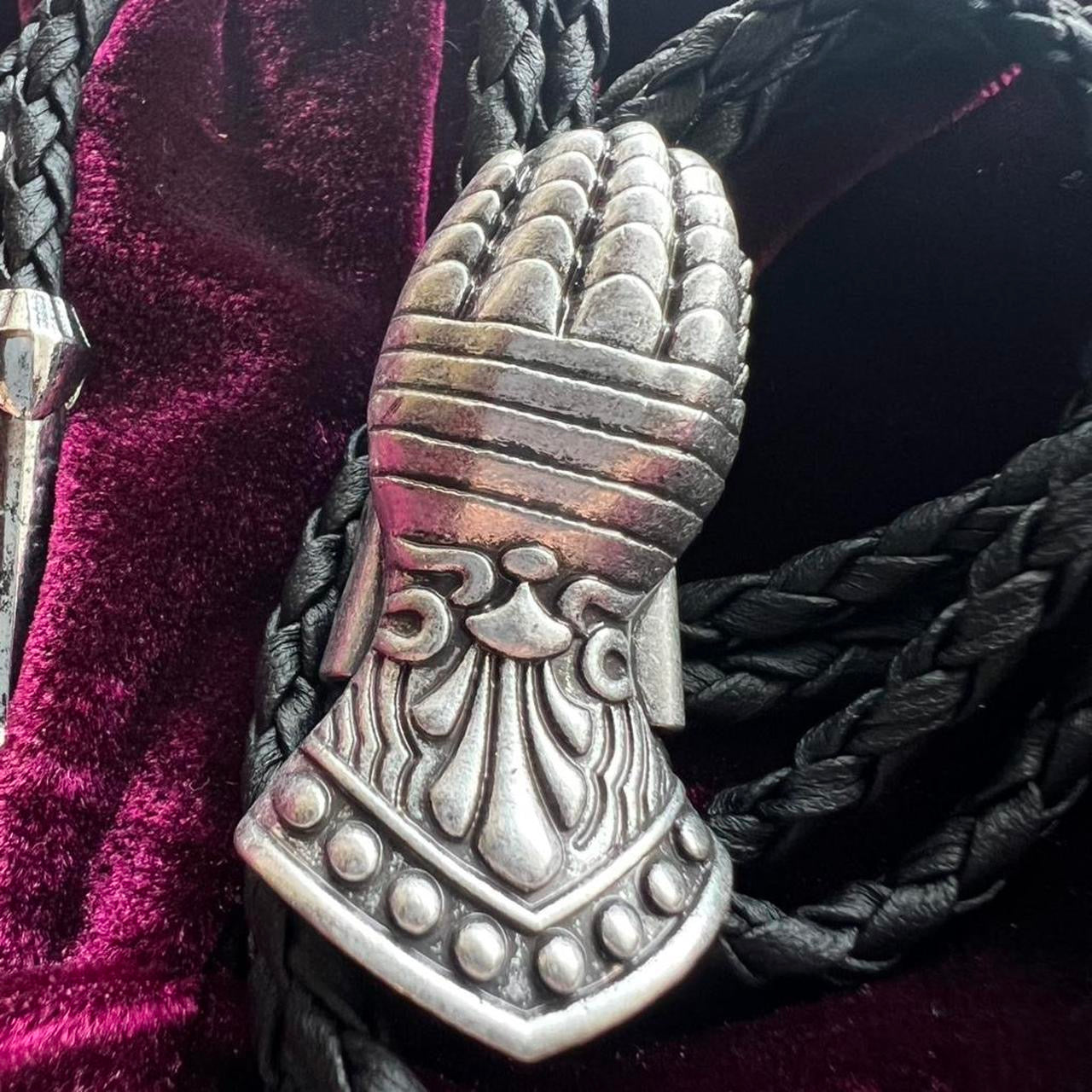 Medieval Gauntlet Bolo Tie