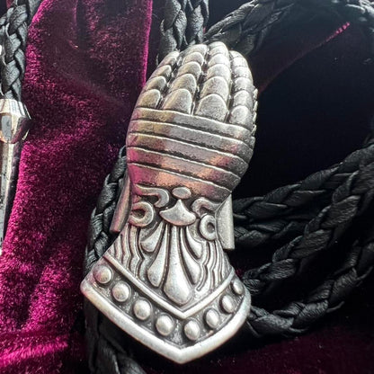 Medieval Gauntlet Bolo Tie