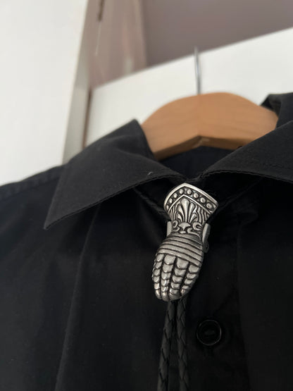 Medieval Gauntlet Bolo Tie
