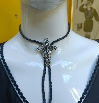 Southern Gothic Bolo Tie Cross