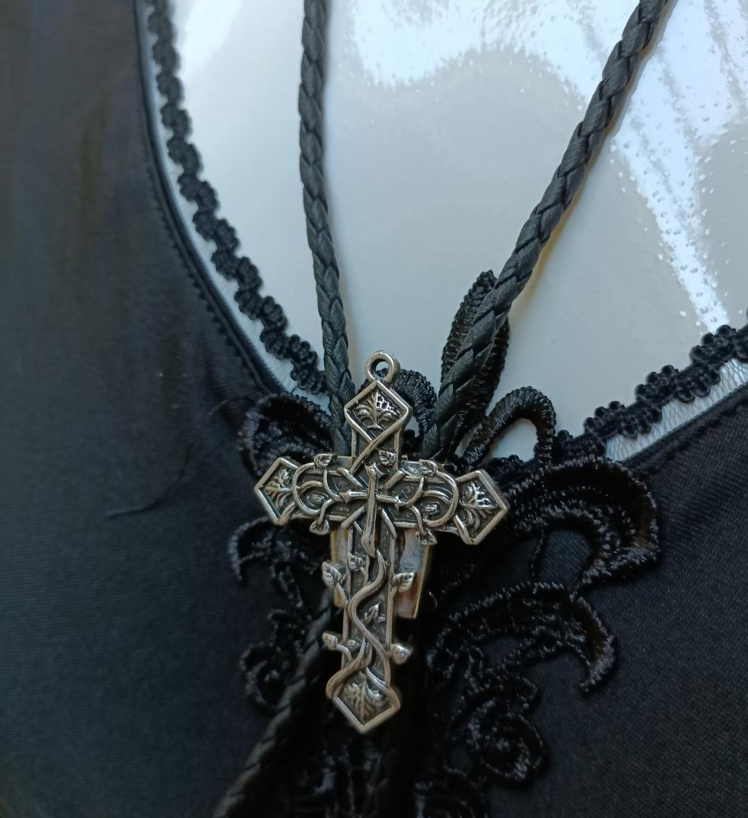 Southern Gothic Bolo Tie Cross