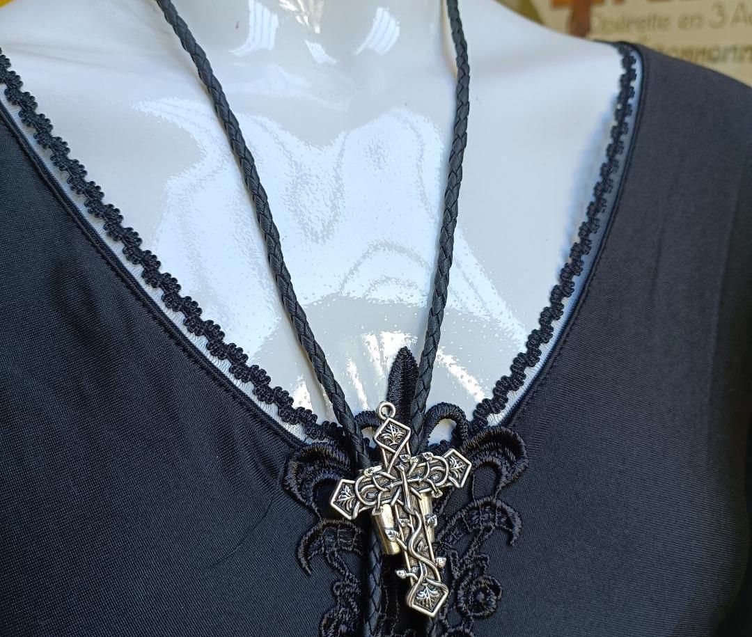 Southern Gothic Bolo Tie Cross