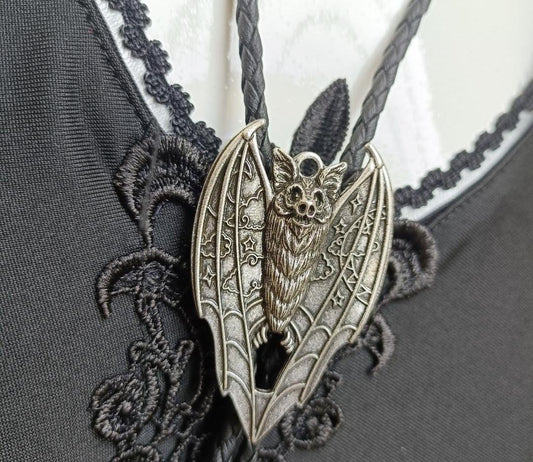 Vampire Bat Bolo Tie