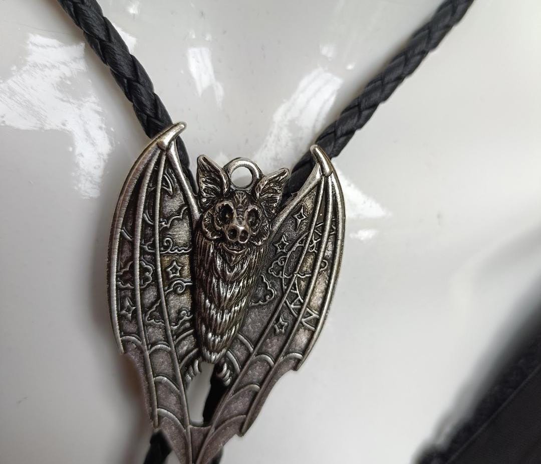 Vampire Bat Bolo Tie