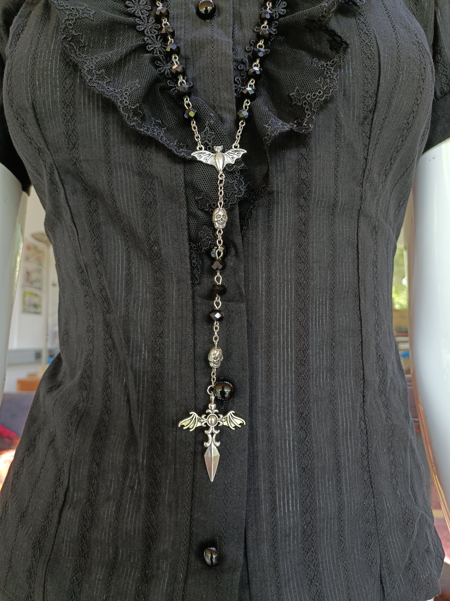 Vampire Rosary,Skulls and Bats