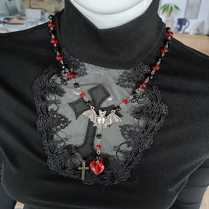 Vampires Heart Necklace