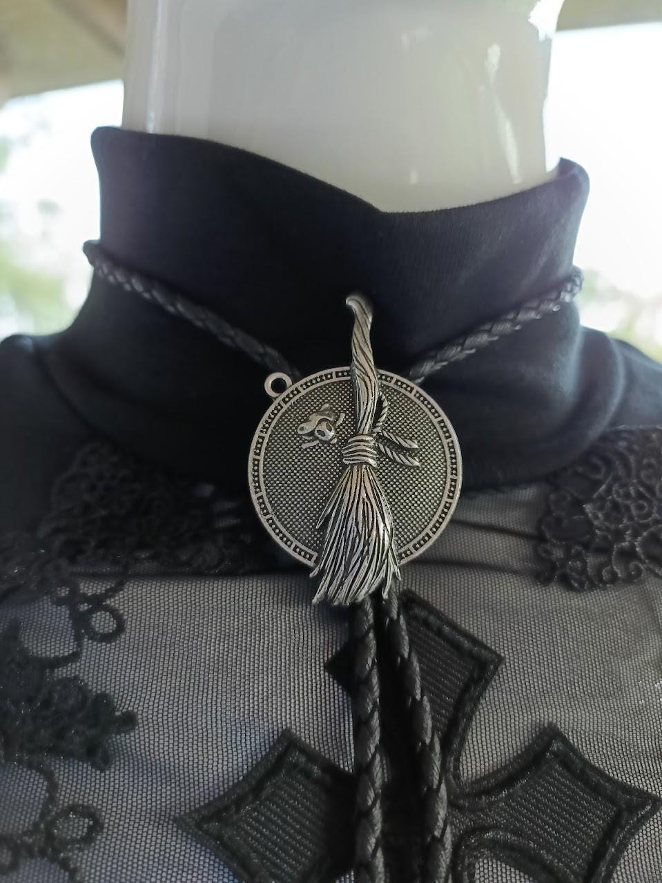 Witches Broom Bolo Tie